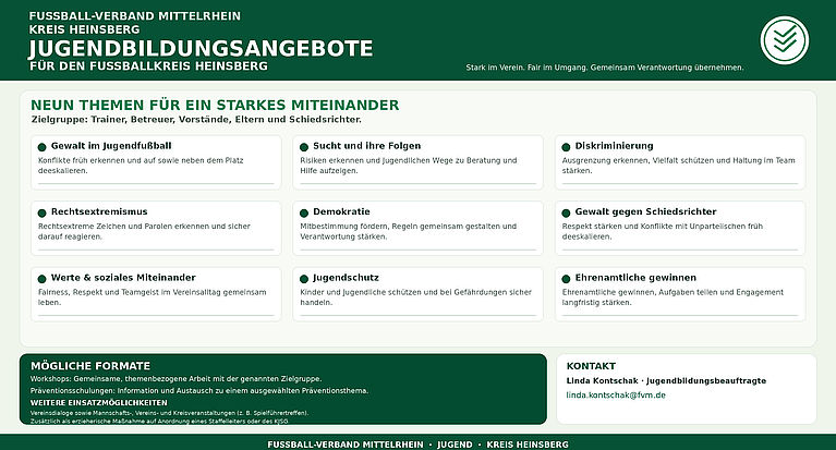 Jugendausbildungsangebote 